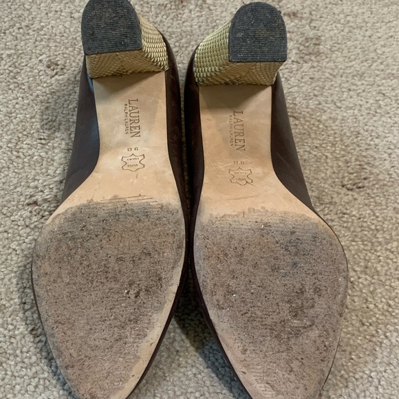 Ralph Lauren Brown Leather Pumps, Size 9 - EUC - Picture 8 of 9